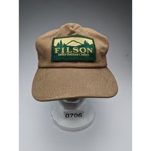 Filson CC Vintage Cotton Canvas Cap Hat Patch Waxed Outdoor Fishing